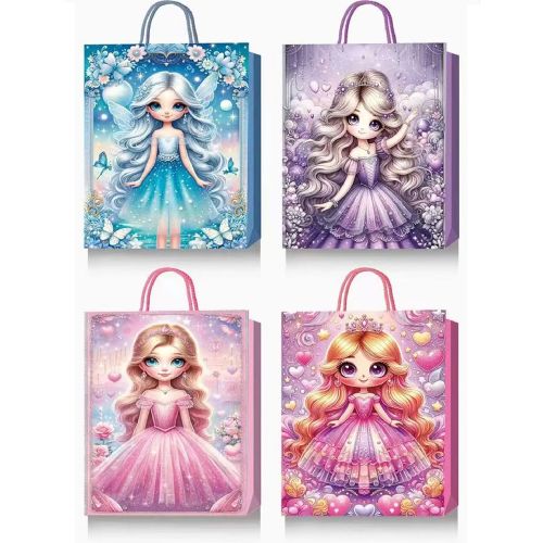Пакет подарунковий паперовий S "Princess 3D" 18*23*8см Stenson R33045-S