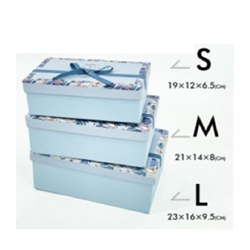 Коробка подарункова "Ornament" 3шт/наб 23*16*10/21*14*8/19*12*7см Stenson R33290B