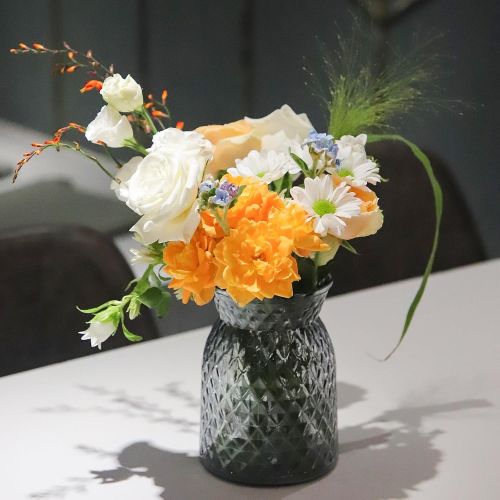 Ваза скляна "Rhombus" 16*10см Stenson R93881 фото 2