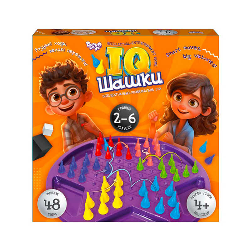 Розвиваюча настільна гра "IQ Шашки" IQCh-01 "Danko Toys"