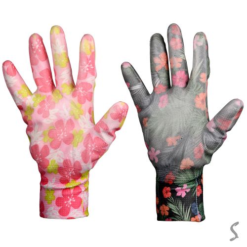 Рукавички синтетичні з поліуретановим покриттям 1пара Stenson LB-1201 фото 2