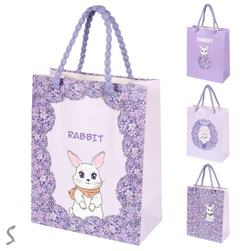 Пакет подарунковий паперовий L "Rabbit" 33*25*12cм Stenson R40866-L