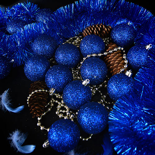 Ялинкові кульки 3см "Блискітки" 200шт/уп Stenson 9192B-3 фото 2