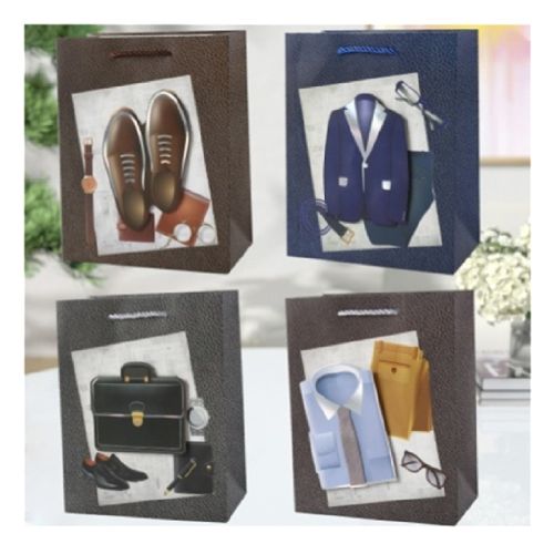 Пакет подарунковий паперовий L "Gentleman 3D" 30*41.5*12см Stenson R33155-L