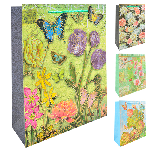 Пакет подарунковий паперовий S "Delicate flower" 18*23*8см Stenson (ST01616-S)