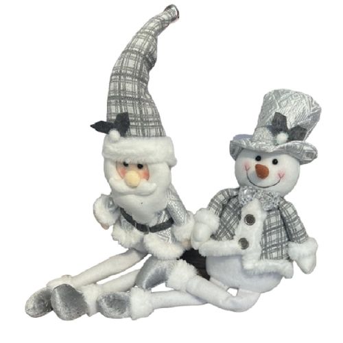 Фігура новорічна "Santa Snowman" 70см Stenson R96538