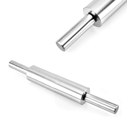 Скалка SS з валиком, що обертається 30*5см Stenson R97330-30