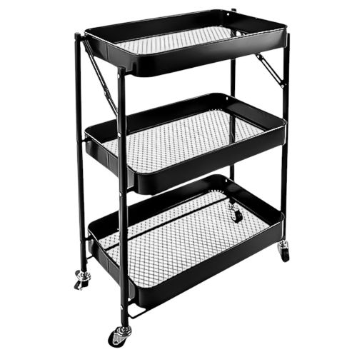 Етажерка на колесах 3яр 45*29.5*76см Stenson R88690-BL