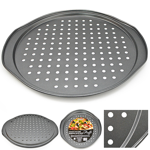 Форма для піци з дірочками "Proffi" d33*35.5*1.5см Stenson(MH-0495)