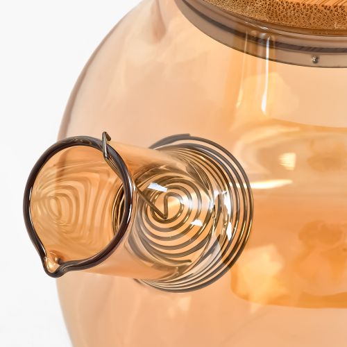 Заварник-графін з пружиною-ситом та бамбуковою кришкою 800мл Stenson R92912 фото 5