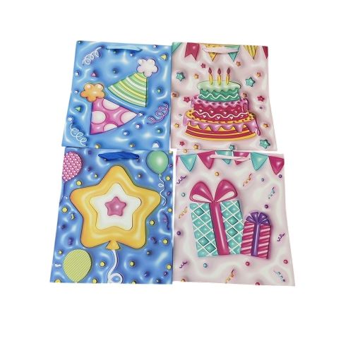 Пакет подарунковий паперовий S "Sweets 3D" 18*23*8см Stenson R98654-S