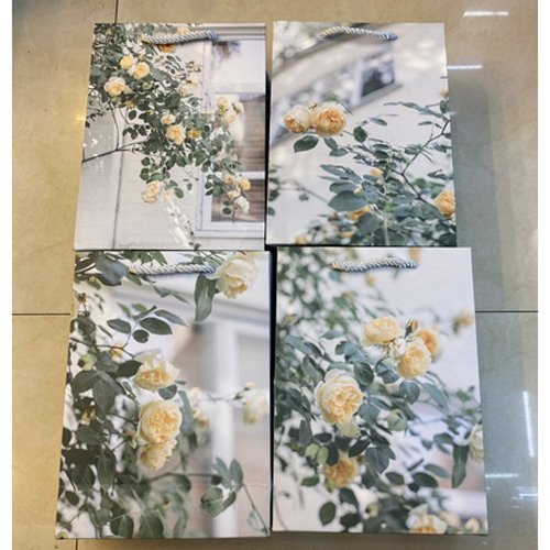 Пакет подарунковий паперовий S "Roses" 17*24*8см Stenson (R91333-S)