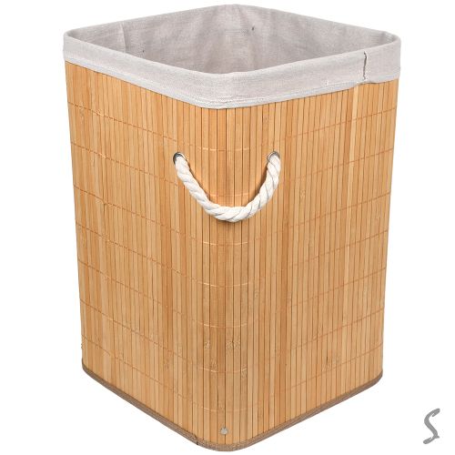 Кошик для білизни складаний 36*36*50см Stenson R35098 фото 2