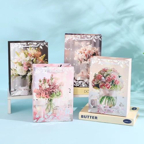 Пакет подарунковий паперовий L "Flowers" 31*42*11см Stenson R32978-L