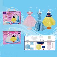 Набір дизайнера M 700-2 1 манекен, тканина, двосторонній скотч, прикраси, в коробці