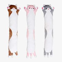 М`яка іграшка "Кіт Батон" К22135 довжина 130 см, у пакеті ВИДАЄТЬСЯ МІКС ВИДІВ