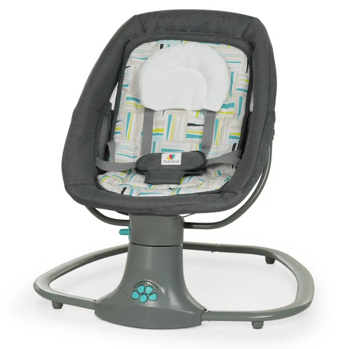 Крісло-шезлонг для немовлят з електро-заколисуванням Mastela 8105 Serious Grey (механізм гойдання: поворотний, 3в1) фото 5