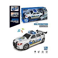Машина JS 167 C "Поліцейська машина", звук, підсвітка, масштаб 1:20, гумові колеса, інерція, в коробці