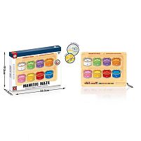 Магнітна гра HD 144 A-1 8 комірок для кульок, магнітний стилус, в коробці