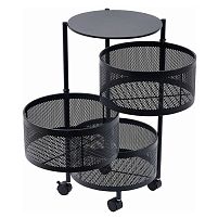 Етажерка на колесах "Sphere" 3яр 34*34*60см Stenson R100101-BL