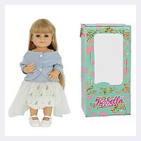 Лялька QM 25007 "TK Group", функціональна, висота: 50 см, датчик руху, звуки: сміх, плач, засинає, гумова, імітація скляних очей, в коробці