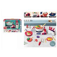 Набір кухаря RJ 5805 A плита, підсвічування, звукові ефекти, мелодії, посуд, харчові продукти, в коробці