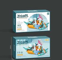 Набір для прибирання 688-7 пилосос на батарейках, мило, щітка, пляшечки для миючих засобів, в коробці