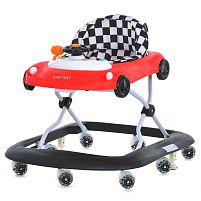 Ходунки дитячі El Camino ME 1216 Red-Black (колеса: 8 шт, стопори: музика, світло, кермо, рухомі детал, червоний/чорний)