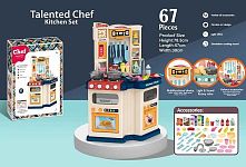 Кухня 922-113 67 деталей, підсвічування, звук, мелодії, йде пар, на батарейках, в коробці