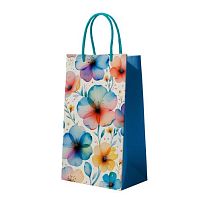 Пакет подарунковий паперовий S "Flowers" 12*22*6.5см Stenson GL-002LAM-S