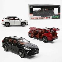 Машинка 1221-09 "Авто Експерт", 3 кольори, металопластик, 1:24, звук, світло, інерція, відчиняються двері, в коробці, ВИДАЄТЬСЯ ТІЛЬКИ МІКС ВИДІВ