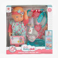 Пупс 6816 30 см, п’є, ходить в туалет, медичне приладдя, в коробці