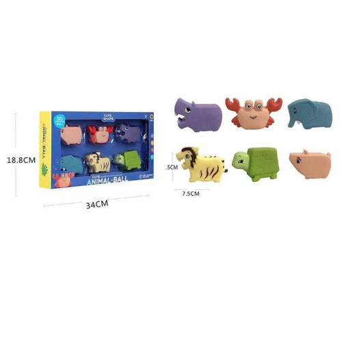 Пискавка 508-295 6 штук, тваринки, в коробці