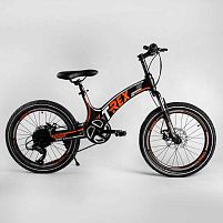 Дитячий спортивний велосипед 20 '' CORSO «T-REX» 70432 (1) магнієва рама, обладнання MicroShift, 7 швидкостей, зібраний на 75%