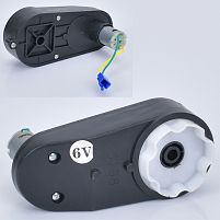 Редуктор колеса в зборі з мотором для дитячого електрокарта Bambi Racer M 6072 GEAR BOX (6V, 25000RPM, вісь: Ø10 мм, ↔17 см)