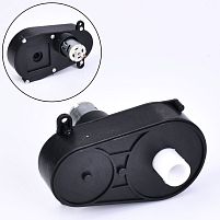 Картинка  Рульовий редуктор в зборі з мотором для толокара Bambi M 6123 ST GEAR (6V, RPM7200, отвір під вісь: Ø10 мм, ↔14 см) магазин cd-market