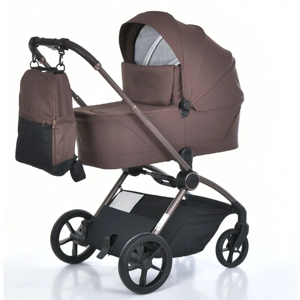 Коляска дитяча прогулянкова El Camino ME 1091-2 Cocoa Brown (розкл. 60*93*104 см, склад. 50*60*78 см, колеса: передні 7.1"/задні 9.6"/PU, до 22 кг) фото 2