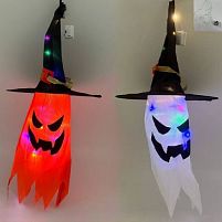 Капелюх--підвіска маскарадний LED "Halloween" 40см з LED підсвічуванням Stenson R95946
