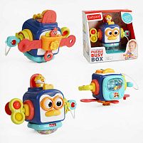 Розвивальний куб BY 216 “Пташка”, pop it, тріскачка, пальчикова гра, замочок, прорізувач, в коробці