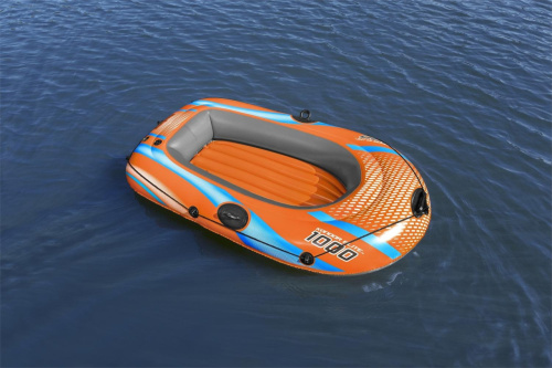 Човен надувний BestWay 61135 «Hydro Force Kondor Elite 1000 Raft» (29*96*162 см, гребний, одномісний, трикамерний, надувне дно, до 80 кг) фото 7
