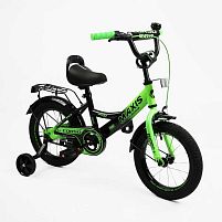 Велосипед дитячий двоколісний Corso MX-26939 «Maxis» (колеса Ø14"/гума, рама: сталь, допоміжні колеса, гальмо ручне, від 4 років)