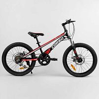 Дитячий спортивний велосипед 20'' CORSO «Speedline» MG-29535 (1) магнієва рама, Shimano Revoshift 7 швидкостей, зібраний на 75%