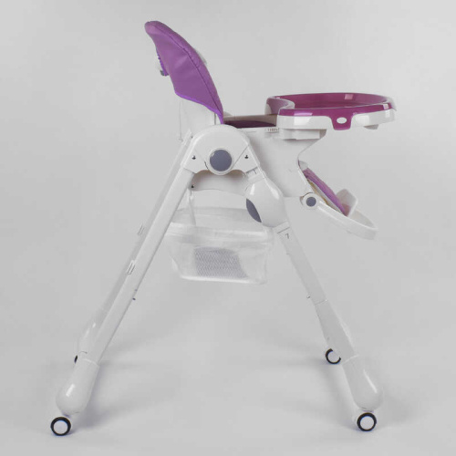 Стільчик для годування немовлят Toti W-62005 (м'який PU, м'який вкладиш, 4 колеса, знімний столик, в коробці) фото 3