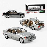 Машинка G 9765-42 "Авто Експерт", 2 кольори, металопластик, підсвічування, звуки, масштаб 1:24, інерція, двері та багажник відчиняються, в коро