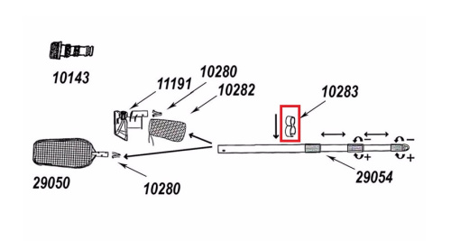 Затискач шлангу Intex 10283 (до набора для чистки бассейна, підходить до: Intex 28002, 28327, 28328, 28341, 28345, 28352) фото 2