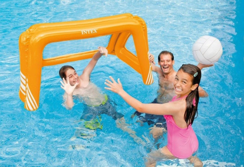 Гра надувна на воді Intex 58507 «Водне поло» (127*94*86 см, з надувним м'ячем, помаранчовий) фото 2