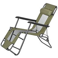Крісло-шезлонг-розкладачка Stenson MH-3068M-Net (60*84*110 см., навантаження: до 120 кг., спинка: сітка, для пляжу, відпочинку)