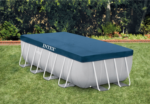Тент (накриття) Intex 28037 (для прямокутних каркасних басейнів ▭ 200*400 см, фактичний розмір: ▭224*429 см) фото 6
