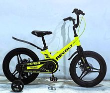 Велосипед дитячий двоколісний Corso RV-16155 «Revolt» (колеса Ø16"/гума, рама: магній, допоміжні колеса, гальмо ручне, від 5 років)