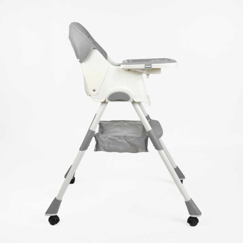 Стільчик для годування Toti TL-51609 (22*110 см, сталева конструкція, регулювання спинки, сидіння, висота, кошик, ремінь, 4 колеса, до 30 кг) фото 6